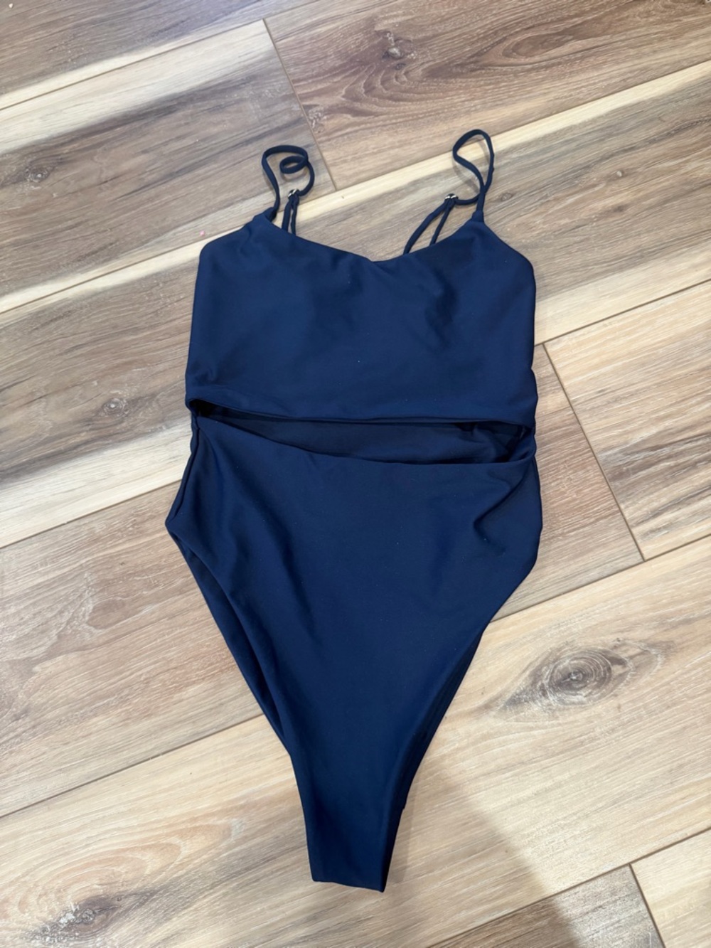 Skatie Navy Cutout One-Piece Swimsuit - Picture 3 of 4
